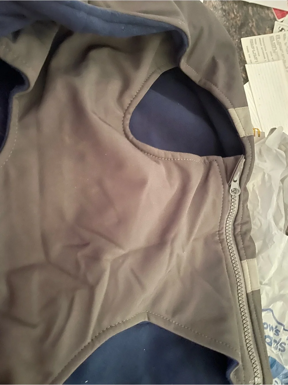 Reflective Black heated vest for large to extra large dog